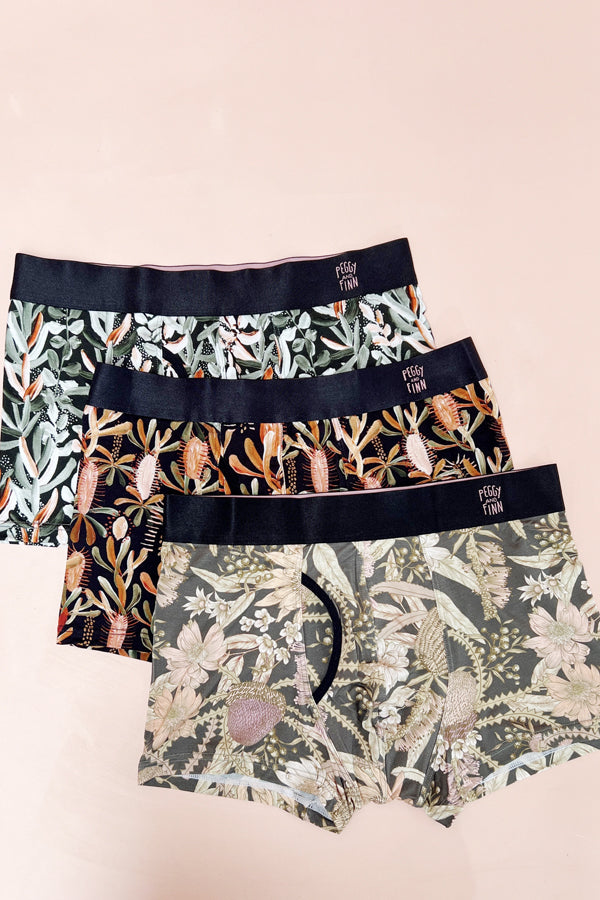 Men's 3 Pack Bamboo Underwear - Winter Designs