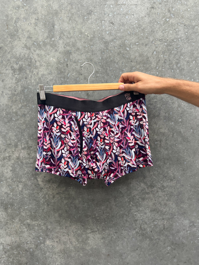 Sample Sale - Mens Boxer Briefs Protea Burgundy Size M