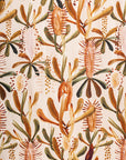Grass Tree Nude print depicts resilient Australian grass trees in warm tones of mocha, burnt orange, sage green, and terracotta on a soft nude background