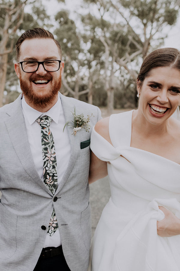 Wedding Tie - Protea Green – Peggy and Finn