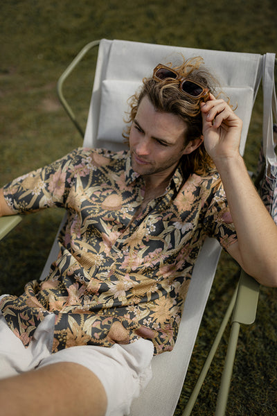 Men's Shirt Short Sleeve Byron Banksia - Peggy & Finn main image 1