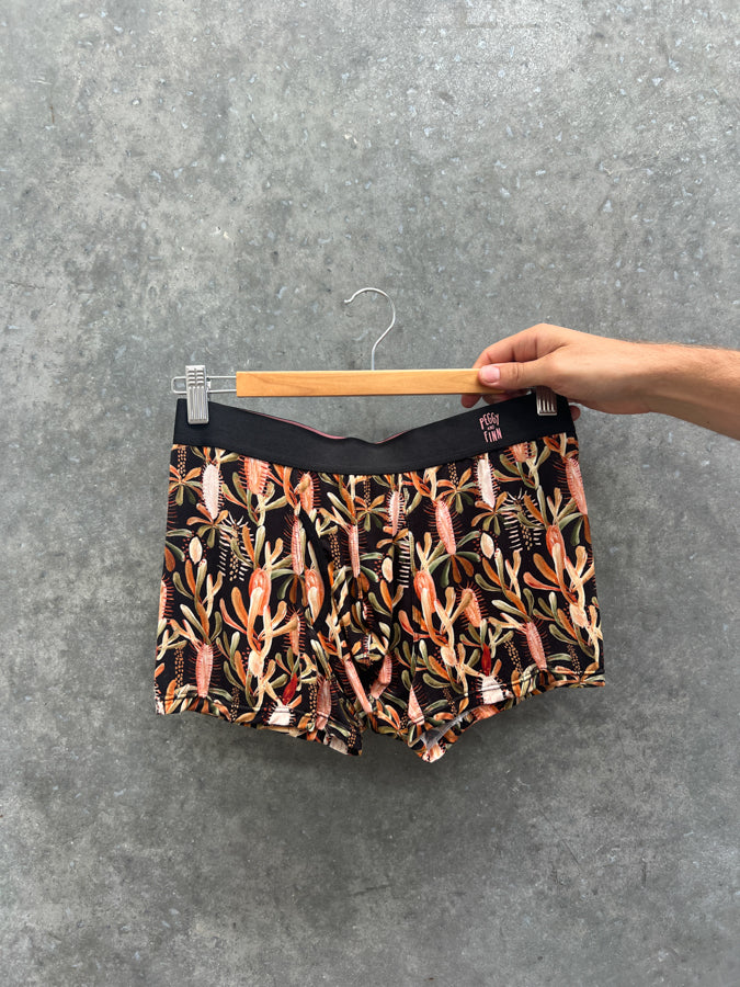 Sample Sale - Mens Boxer Briefs Grass Tree Black Size M