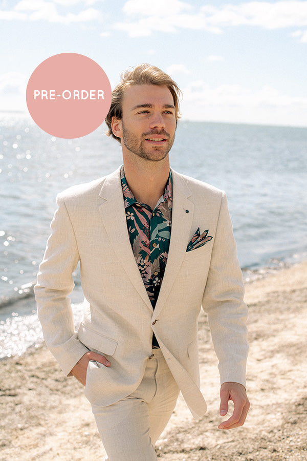 Men's Shirt Short Sleeve Botanical - Peggy and Finn