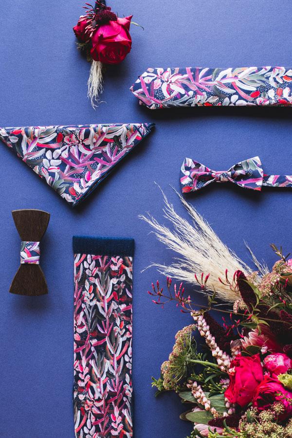 Bow Tie Protea Navy Australian Wedding