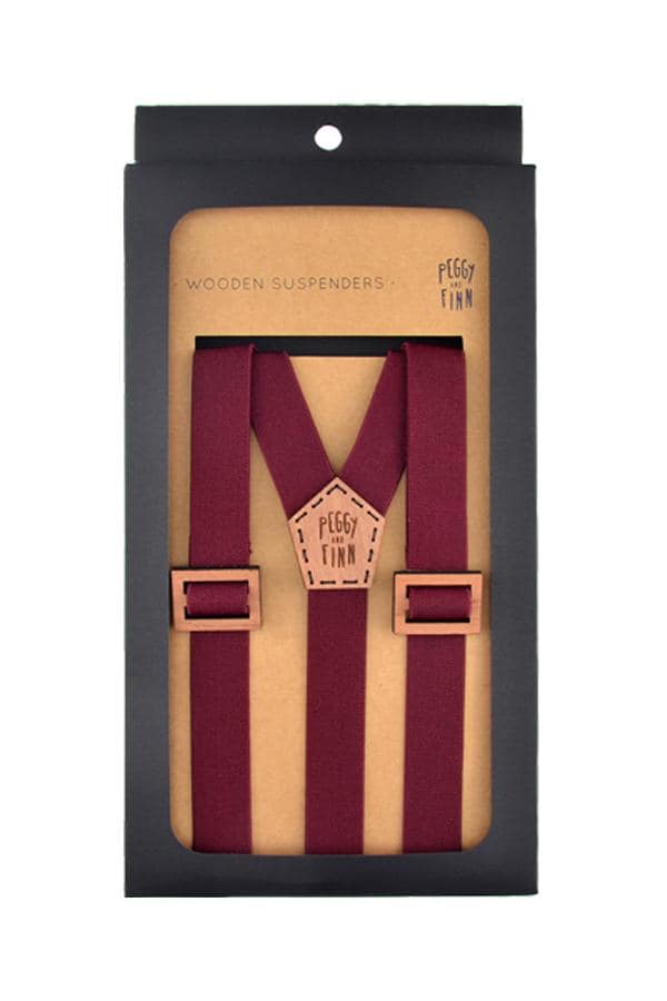 Ethan Wooden Suspenders Wedding