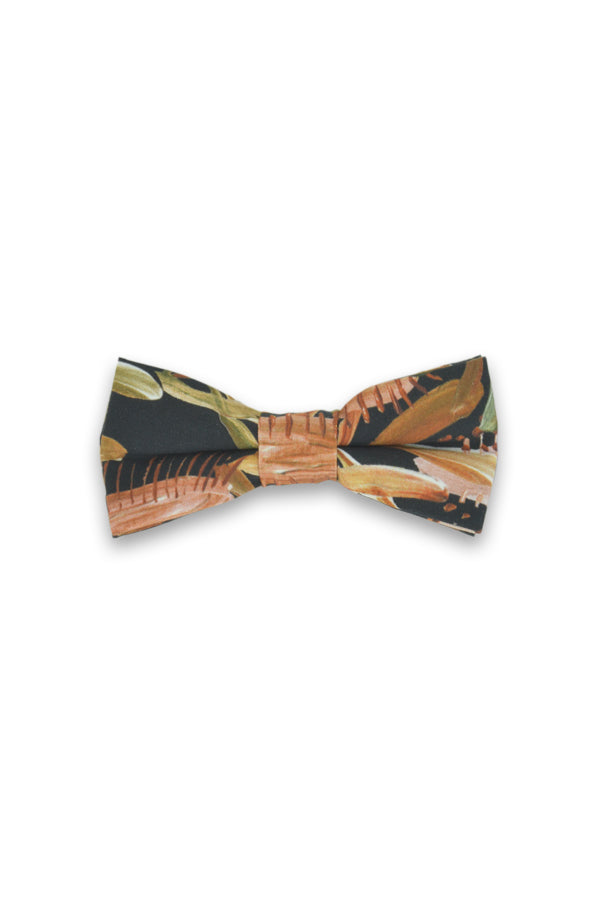 kids bow tie wedding grass tree black